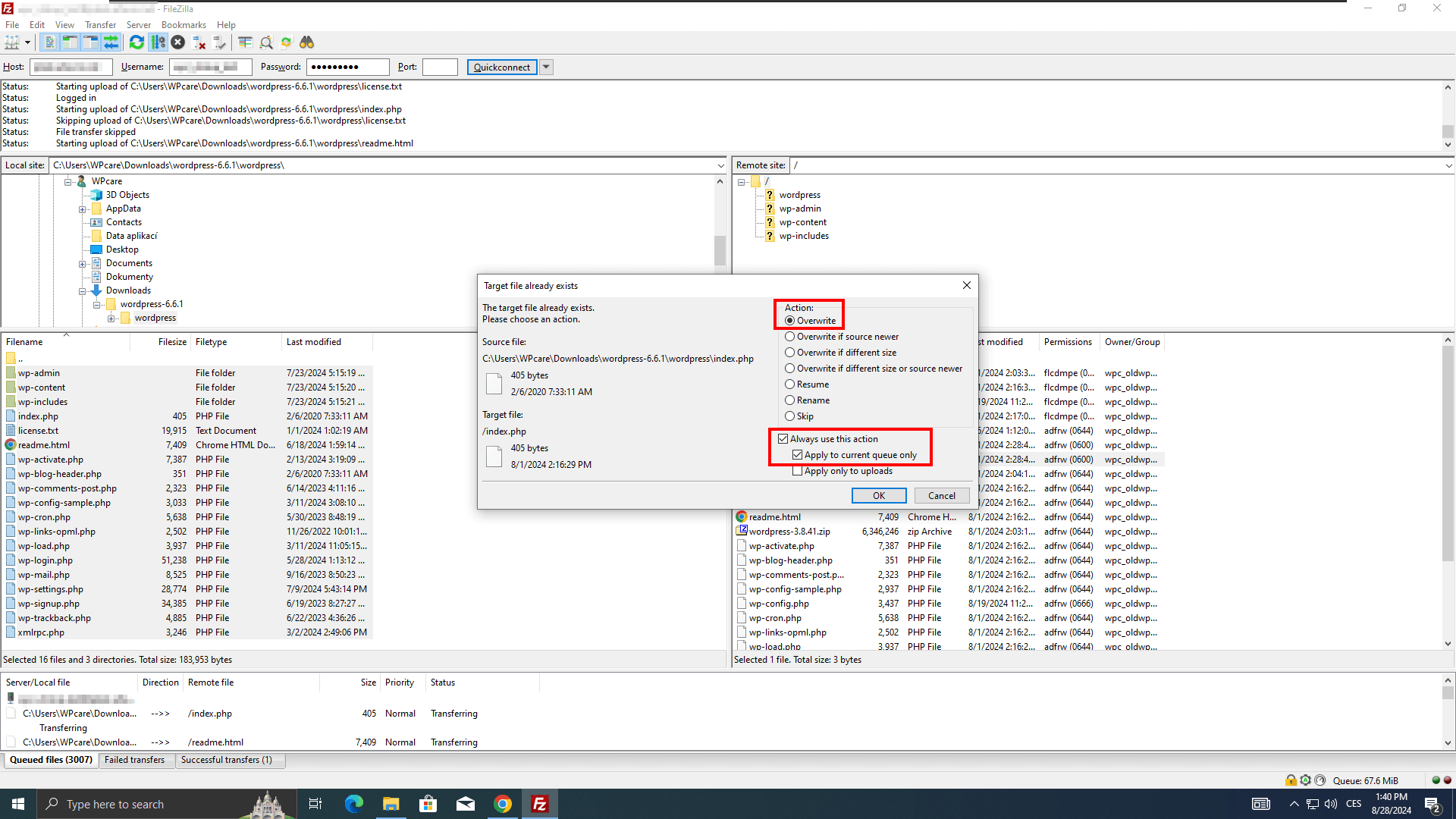 Your php installation appears to be missing the mysql extension which is required by WordPress FTP copy
