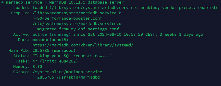 WordPress error establishing a database connection mysql service