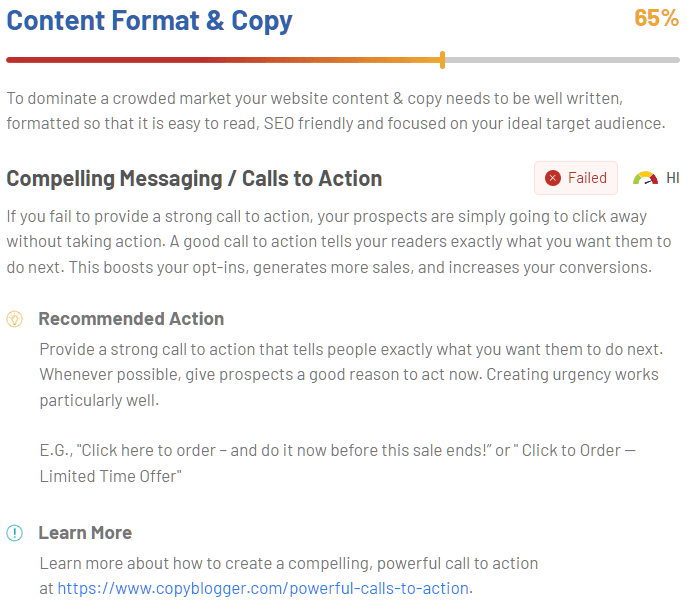 wordpress content audit